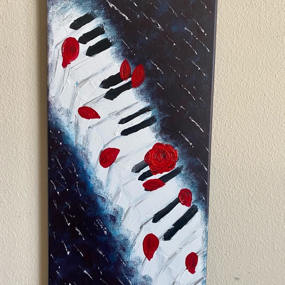 Abstract piano painting